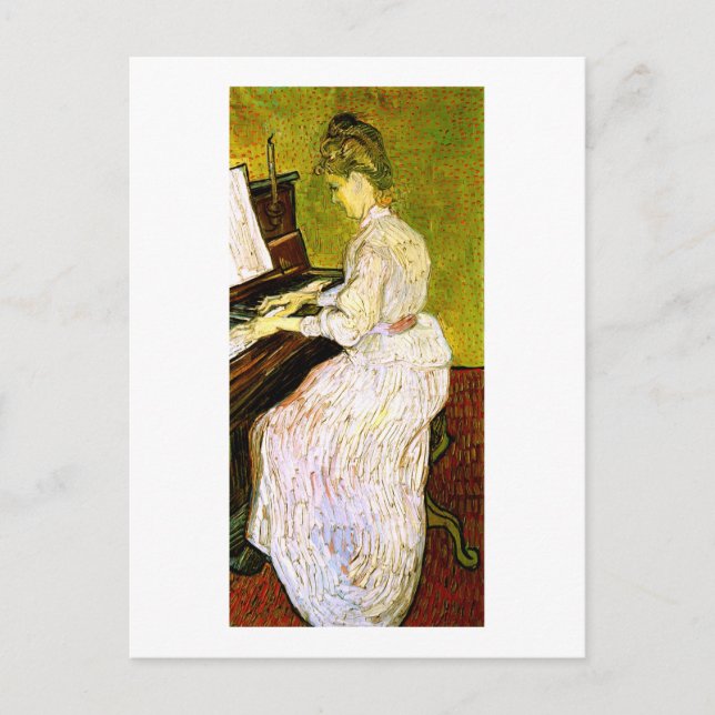 Carte Postale Marguerite Gachet au Piano, Vincent van Gogh (Devant)