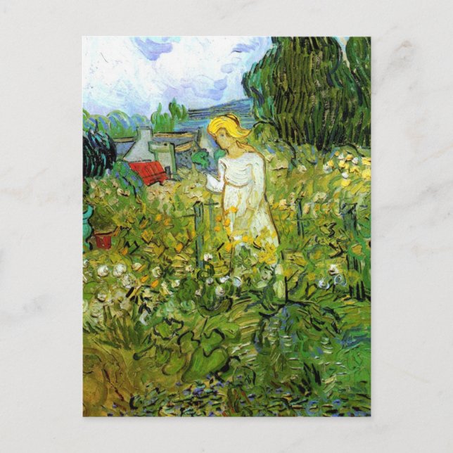 Carte Postale Marguerite Gachet dans le jardin par Vincent van G (Devant)