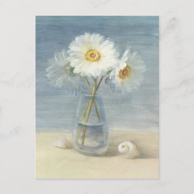 Carte Postale Marguerites et coquilles (Devant)