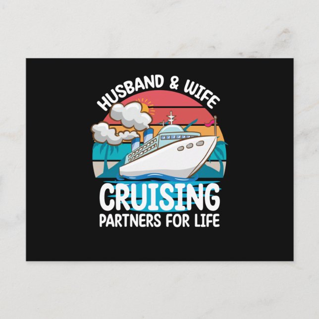 Carte Postale Mari Et Femme Partenaires De Croisière Pour La Vie (Devant)