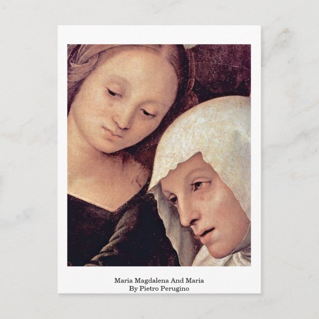 Carte Postale Maria Magdalena Et Maria De Pietro Perugino (Devant)