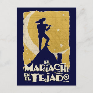 Carte Postale Mariachi sur le toit