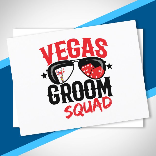 Carte Postale Mariage à Vegas - Enterrement de vie de garçon à V (Créateur téléchargé)