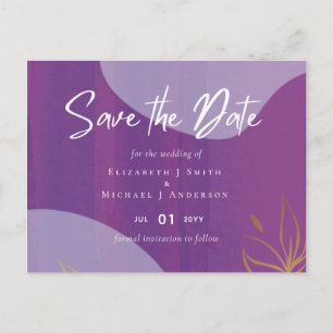 Carte Postale Mariage Abstrait moderne scandinave japonais