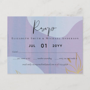 Carte Postale Mariage Abstrait moderne scandinave japonais