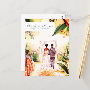 Carte Postale Mariage Afro-Américain
