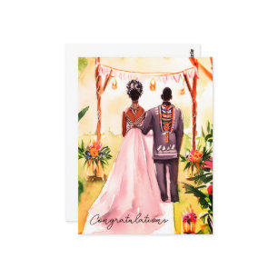 Carte Postale Mariage afro-américain