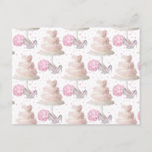 Carte postale mariage Cake