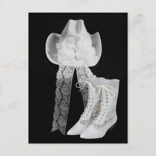 Carte Postale Mariage Cowboy