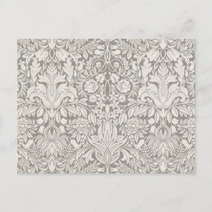 Carte Postale Mariage Damask Vintage Blanc Mariage Vieux