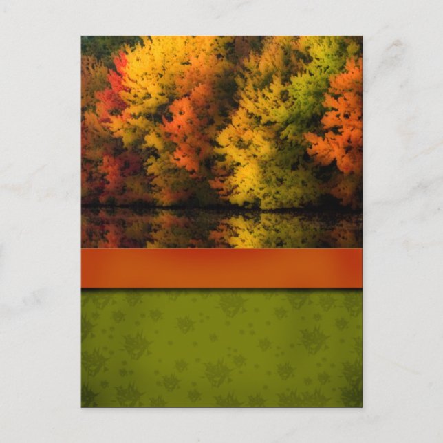 Carte postale mariage de automne (Devant)