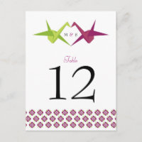 Mariage de grue papier Origami