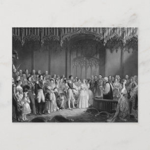 Carte Postale Mariage de la reine Victoria et du prince Albert