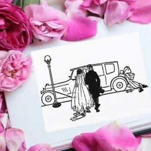 Carte Postale Mariage de mariés des années 1920