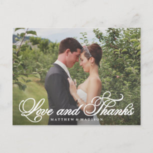Carte Postale Mariage de Merci classique
