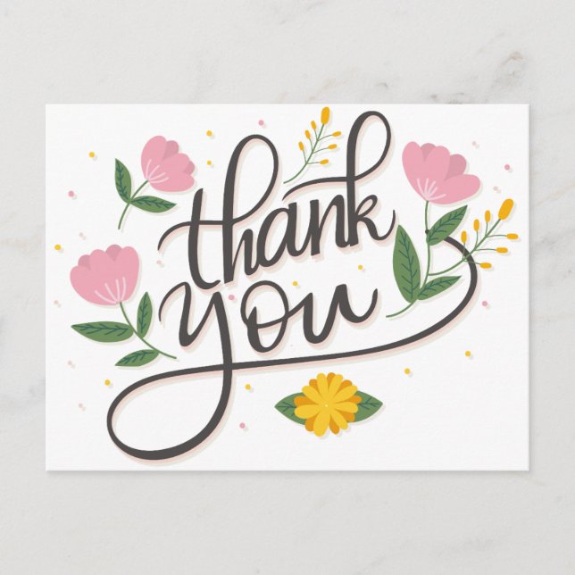Carte postale Mariage de photo de script moderne (Devant)