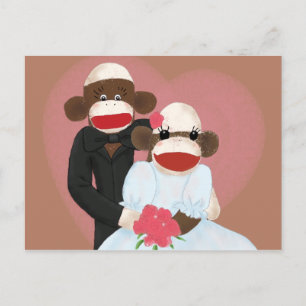 Carte postale Mariage de singe de choc (Bowty & Vi
