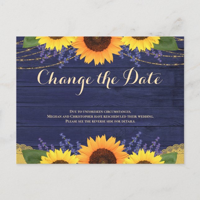 Carte Postale Mariage de tournesol en bois de la marine russe Mo (Devant)