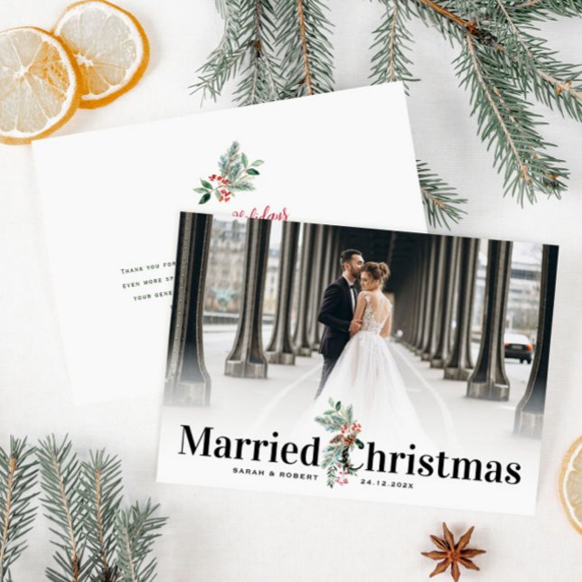 Carte Postale mariage de vacances simple et moderne faire-part (Créateur téléchargé)