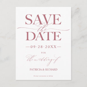 Carte Postale Mariage Design Moderne Enregistrer La Date Non Pho