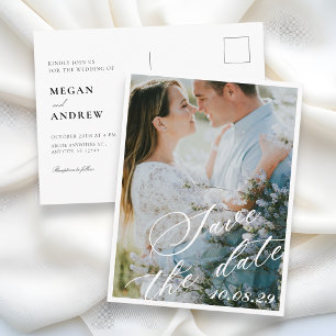 Carte Postale Mariage élégant minimaliste
