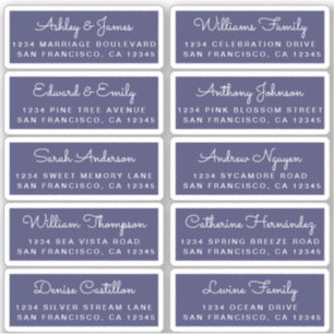 Carte postale Mariage  Étiquette de adresse invité