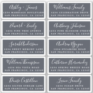 Carte postale Mariage  Étiquette de adresse invité