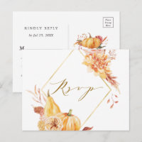 Mariage Floral Automnal Citrouille Rustique Oré RS
