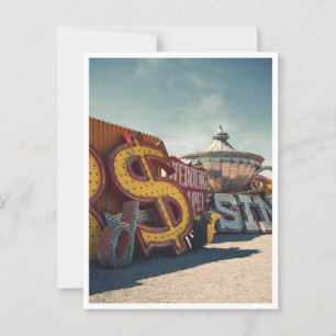 Carte postale Mariage Las Vegas Retro Casino
