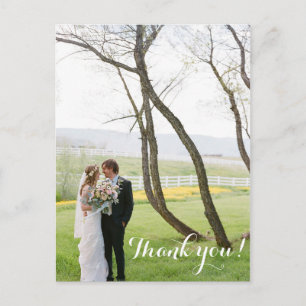 Carte postale mariage Merci