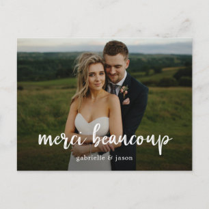 Carte postale Mariage Merci Beaucoup Merci
