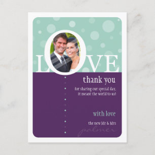 Carte Postale MARIAGE MERCI DE NOTER :: LOVEbulles 6
