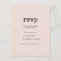 Mariage minimaliste vintage de machine à écrire RS
