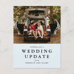 Carte Postale Mariage mise à jour bleu clair