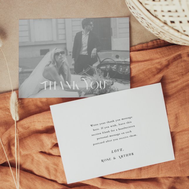 Carte postale Mariage moderne et chic (Créateur téléchargé)