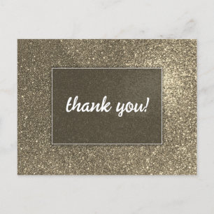 Carte postale Mariage Parties scintillant or moder