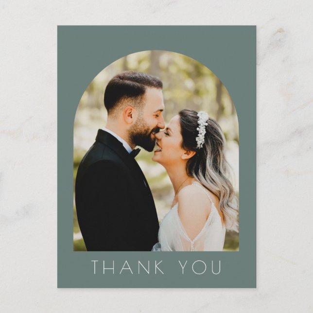 Carte postale Mariage photo Arch moderne (Devant)