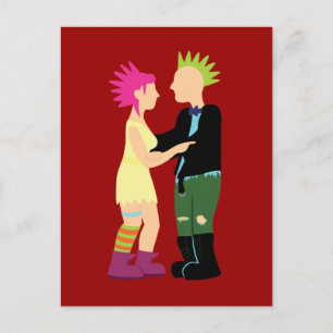 Carte Postale Mariage Punk