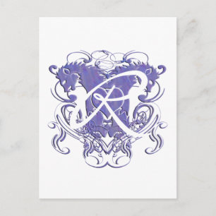 Carte Postale Mariage Renaissance Lion Rampant