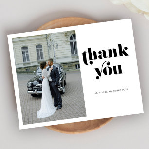 Carte postale Mariage Retro Merci