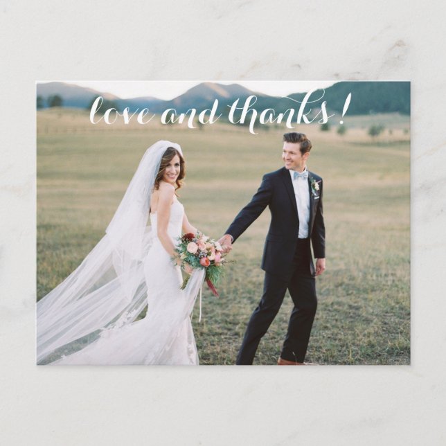 Carte postale Mariage romantique (Devant)