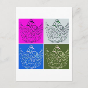 Carte Postale Mariage royal/Couronne