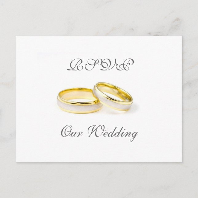 Carte postale Mariage RSVP (Devant)