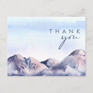 Carte postale Mariage Sunset Mountain Winter Mount