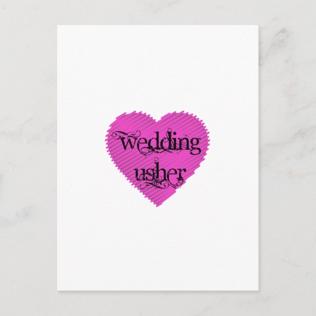 Carte Postale Mariage Usher (Devant)