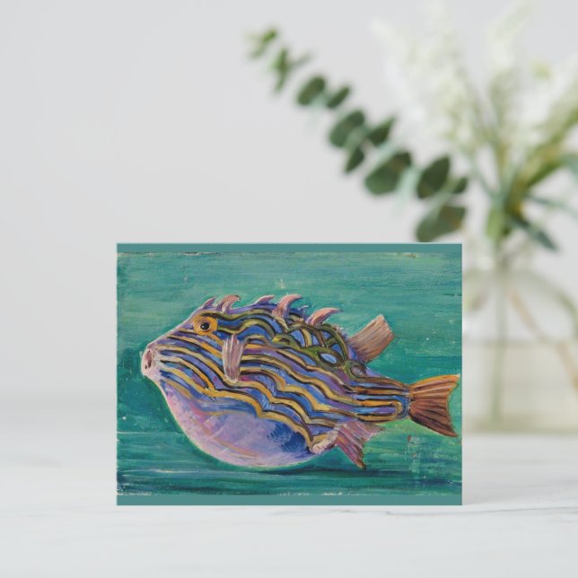 Carte Postale Marianne Nord - Poissons exotiques (Debout devant)