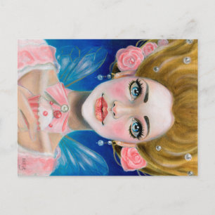 Carte Postale Marie Antoinette Qu'ils mangent du Cupcake ! En ro