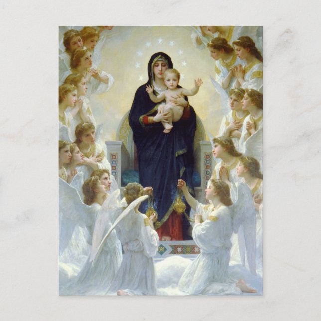Carte Postale Marie avec les anges - Regina Angelorum (Devant)
