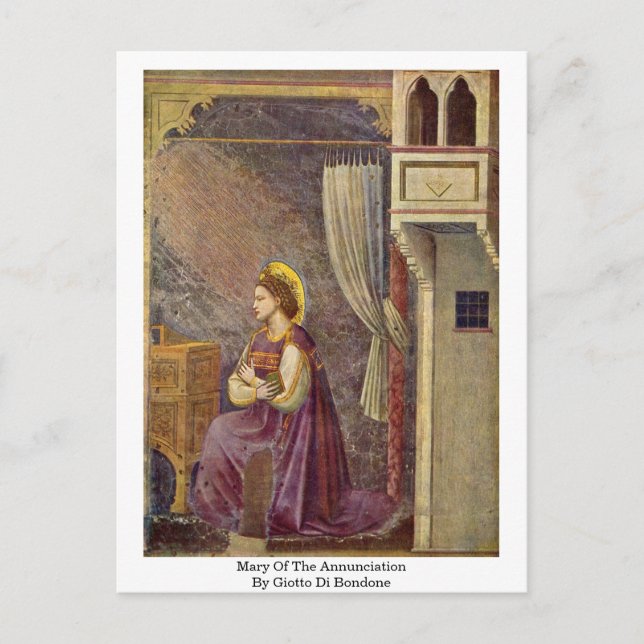 Carte Postale Marie De L'Annonciation De Giotto Di Bondone (Devant)