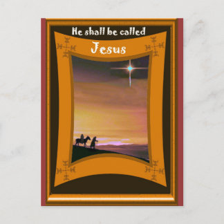 Carte Postale Marie et Joseph sur la route